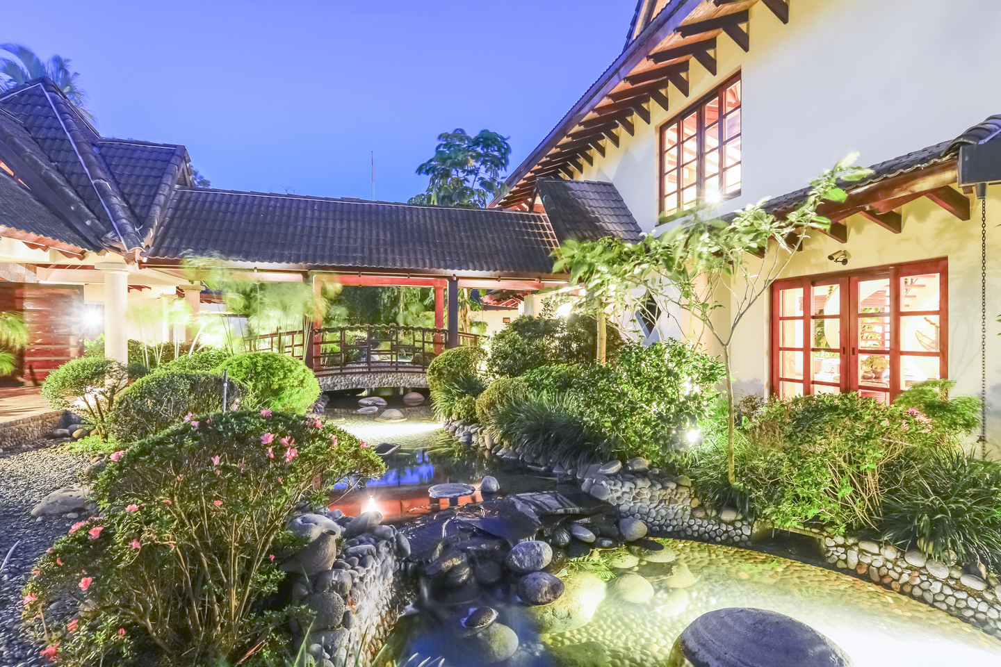 Large Farm With Balinese Style Mansion, La Guacima, Alajuela, Costa Rica